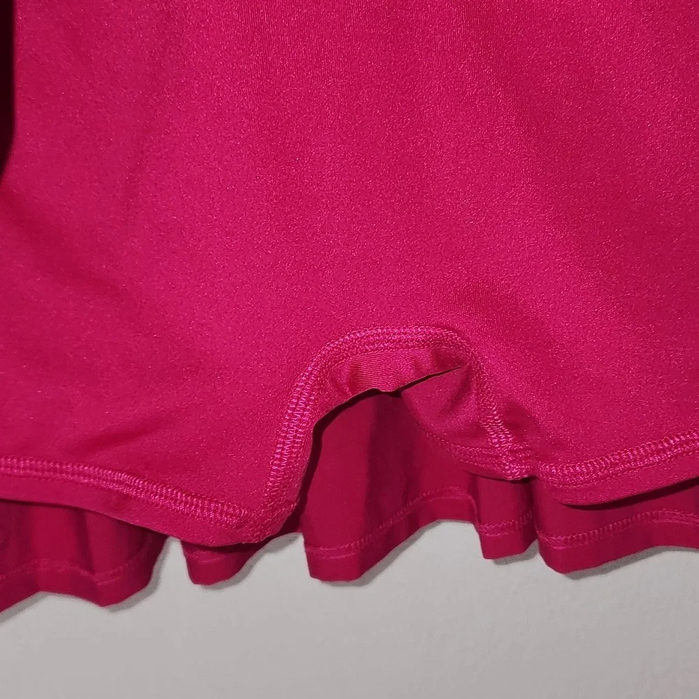 ALO Yoga Varsity Tennis Magenta Crush Pink Pleated Mini Skirt Skort Size Small